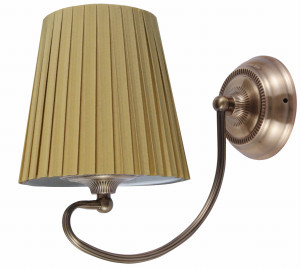 Mozart lampa kinkiet 1x60w e27 patynowa miedź miodowy