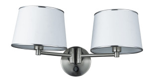Ibis lampa kinkiet 2x40w e14 satyna