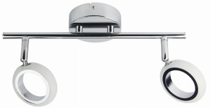 Aurelion lampa sufitowa listwa 2x4w led chrom 3000k