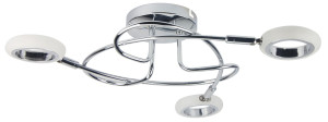 Aurelion lampa sufitowa plafon 3x4w led chrom 3000k