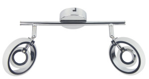 Celt lampa sufitowa listwa 2x6w led chrom 3000k