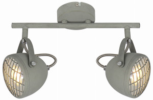 Pent lampa sufitowa listwa 2x50w gu10 betonowy szary