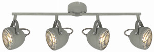 Pent lampa sufitowa listwa 4x50w gu10 betonowy szary