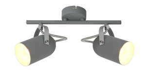 Gray lampa sufitowa listwa 2x40w e14 szary