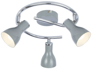 Julie lampa sufitowa spirala 3x40w e14 szary