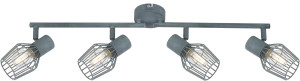 Viking lampa sufitowa listwa 4x40w e14 szary
