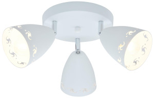 Coty lampa sufitowa plafon 3x40w e14 biały mat