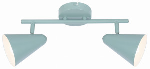 Amor lampa sufitowa listwa 2x40w e14 szary mat