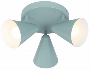 Amor lampa sufitowa plafon 3x40w e14 szary mat