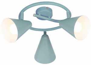 Amor lampa sufitowa spirala 3x40w e14 szary mat