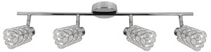 York lampa sufitowa listwa 4x40w g9 chrom
