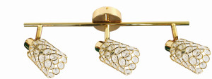 York lampa sufitowa listwa 3x40w g9 mosiądz (bż)