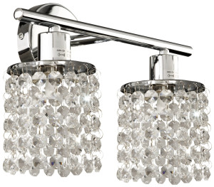 Royal lampa sufitowa listwa 2x40w g9 chrom+kryształki