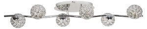 Starlet lampa sufitowa listwa 6x40w g9 chrom/transparent