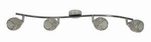 Clear lampa sufitowa listwa 4x40w g9 transparentny