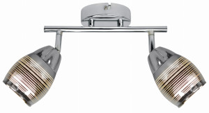 Milton lampa sufitowa listwa 2x10w e14 led chrom