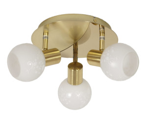 Avila lampa sufitowa plafon 3x40w e14 mosiądz