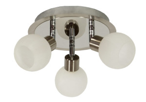 Alabaster lampa sufitowa plafon 3x40w g9 satyna+chrom