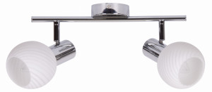 Turno lampa sufitowa listwa 2x40w e14 chrom
