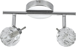 Bombola lampa sufitowa listwa 2x40w g9 chrom bez żarówek