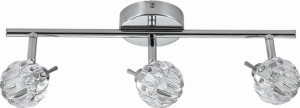 Bombola lampa sufitowa listwa 3x40w g9 chrom bez żarówek