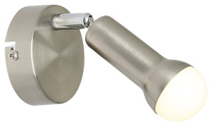 Arc lampa kinkiet 1x40w e14 satyna nikiel