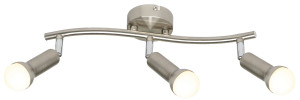 Arc lampa sufitowa listwa 3x40w e14 satyna nikiel