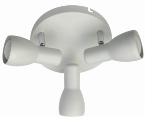 Picardo lampa sufitowa plafon 3x40w e14 biały mat