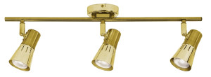 Arena lampa sufitowa listwa 3*40w r50 e14 złoto patyna