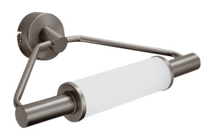 Major lampa kinkiet łazienkowy 2x40w g9 satyna nikiel
