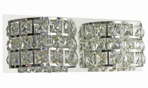 Saturn lampa kinkiet 12x30 2x40w g9 chrom