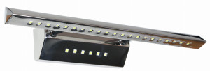 Forte led 3 lampa kinkiet 7w led rurka trójkątna z wyłącznikiem chrom