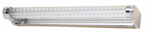 Moderno lampa kinkiet 7w led 40 cm stal nierdzewna polerowana/akryl