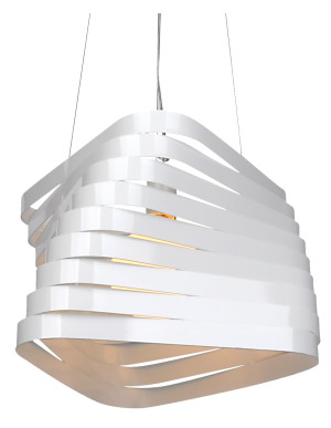 Bizo lampa wisząca 1x60w e27 38cm biały