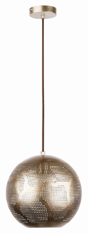 Sfinks lampa wisząca 25 kula w 1x60w e27 ażurowy jasno brązowy