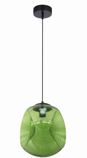 Club lampa wisząca 28 1x60w e27 zielony