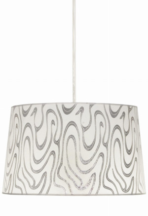 Tiger lampa wisząca 40 1x60w e27 biało-srebrny