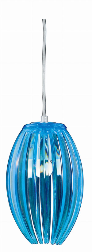 Abuko lampa wisząca 1x60w e27 niebieski mały