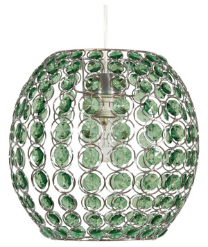 Rica lampa wisząca 28 1x40w e27 zielony + linka 85-10523