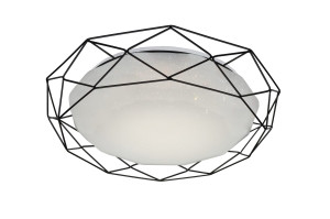 Sven lampa sufitowa plafon 43 16w led 3000k czarny