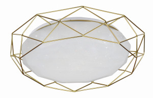 Sven lampa sufitowa plafon 43 24w led 3000k złoty