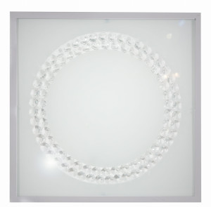 Lux lampa sufitowa plafon 29x29 16w led 6500k satyna duży ring