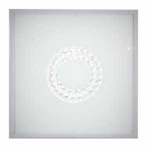 Lux lampa sufitowa plafon 29x29 16w led 6500k satyna mały ring