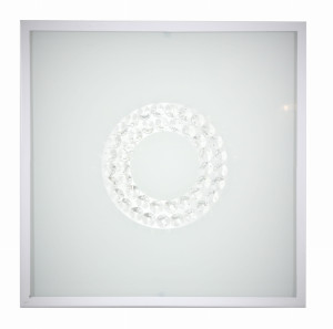 Lux lampa sufitowa plafon 29x29 16w led 4000k biały mały ring