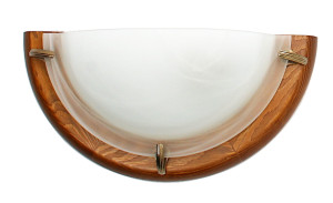 Duna lampa sufitowa plafon1/2 dąb alabaster 1x60w