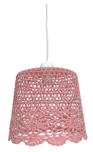 Nonna lampa wisząca 27 1x60w e27 różowy