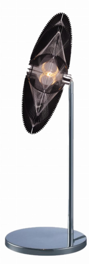 Spider lampa 1x40w e14 60 cm czarna