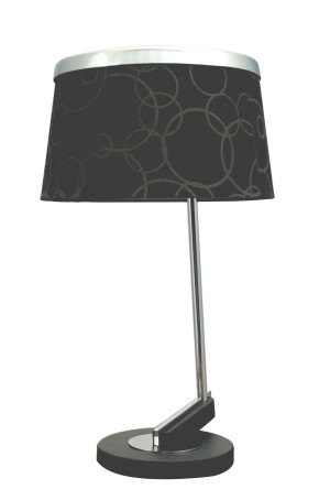 Impresja lampa 1*60w e27 czarna chrom