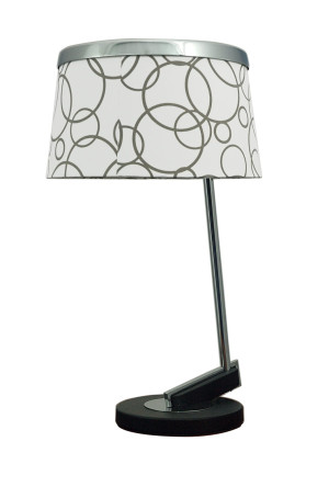 Impresja lampa 1*60w e27 biała chrom