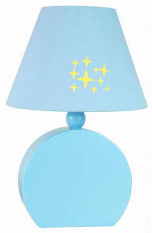 Ofelia lampa gab. mdf 1x40w e14 niebieska